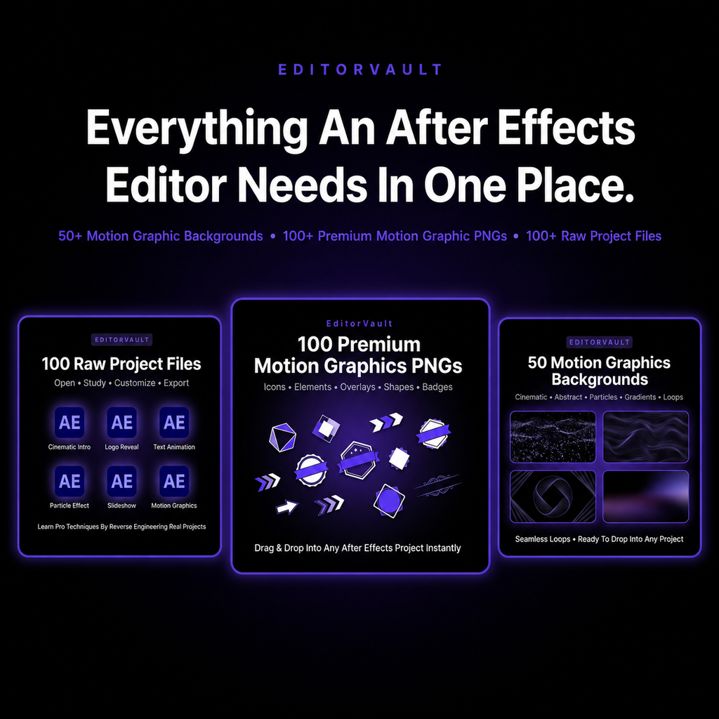 Editor Vault - 250+ After Effects Assets Pack