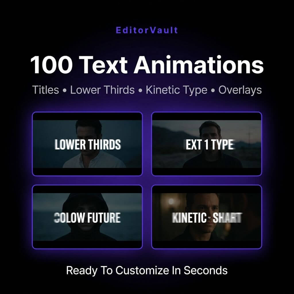 Editor Vault - 500+ Premiere Pro Assets Pack